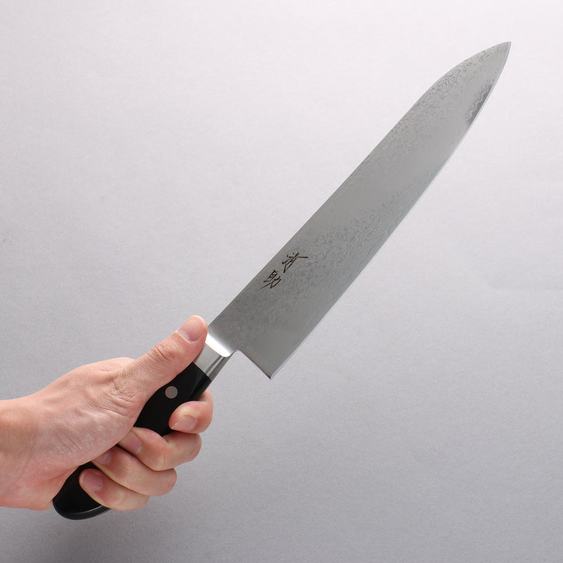 Seisuke VG10 33 Layer Damascus Gyuto 240mm Black Pakka wood Handle - Japannywholesale