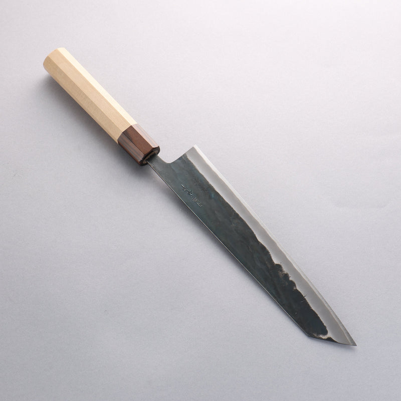 Seisuke Blue Super Black Finished Kiritsuke Gyuto 240mm Magnolia (Ferrule: Ebony) Handle - Japannywholesale