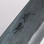 Seisuke Blue Super Black Finished Kiritsuke Gyuto 240mm Magnolia (Ferrule: Ebony) Handle - Japannywholesale