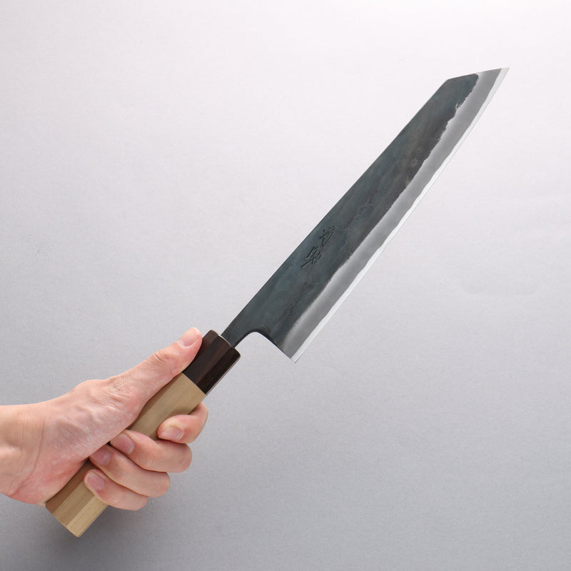 Seisuke Blue Super Black Finished Kiritsuke Gyuto 240mm Magnolia (Ferrule: Ebony) Handle - Japannywholesale
