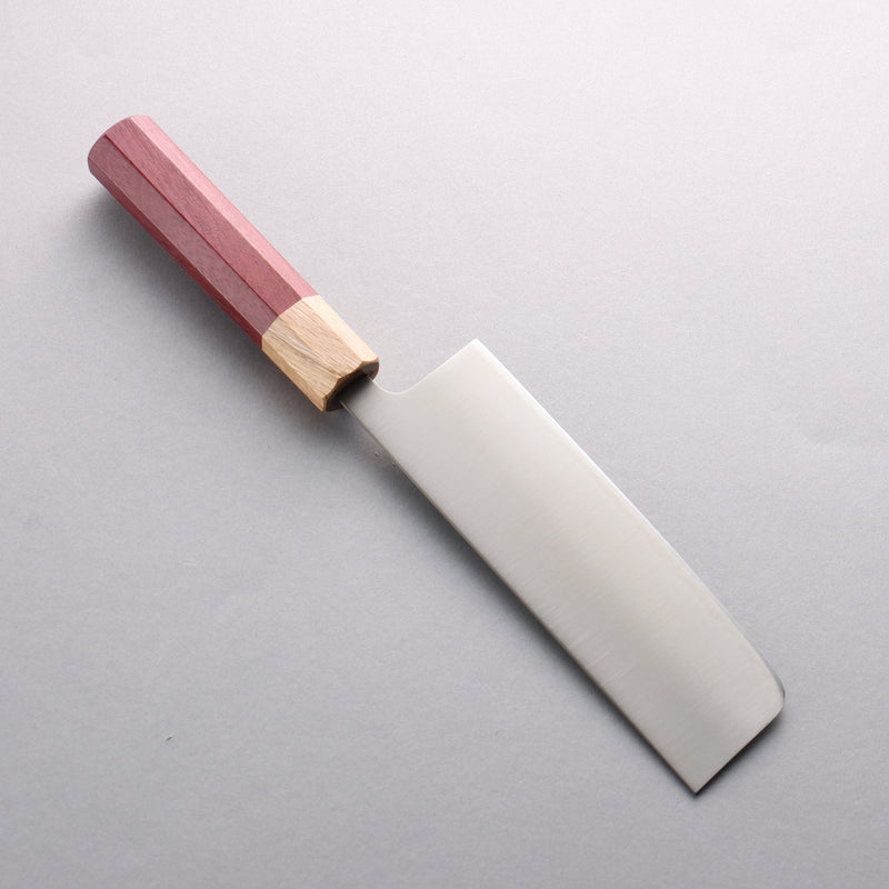 Seisuke Stainless Steel 440C Nakiri 165mm Purpleheart (Ferrule: Oak) Handle - Japannywholesale