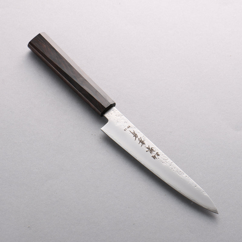 Sakai Takayuki VG10 Nashiji Petty-Utility 150mm Ebony Wood Handle - Japannywholesale