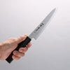 Sakai Takayuki VG10 Nashiji Petty-Utility 150mm Ebony Wood Handle - Japannywholesale