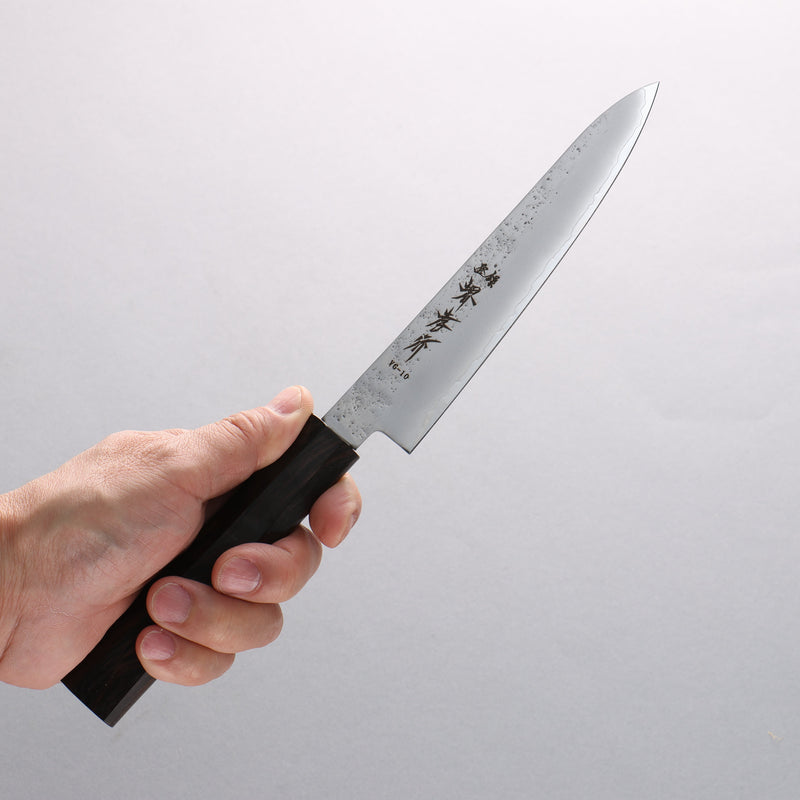 Sakai Takayuki VG10 Nashiji Petty-Utility 150mm Ebony Wood Handle - Japannywholesale