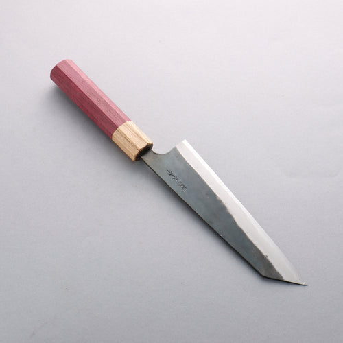 Seisuke Blue Super Black Finished Bunka 180mm Purpleheart (Ferrule: Oak) Handle - Japannywholesale