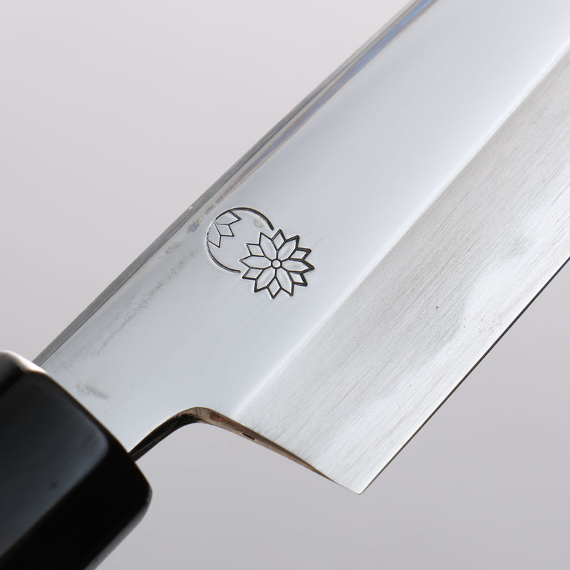 Choyo White Steel Mirrored Finish Kiritsuke Petty-Utility  135mm Magnolia Handle