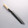 Kikuzuki White Steel No.2 Black Finished Kiritsuke Gyuto 270mm Magnolia Handle - Japannywholesale