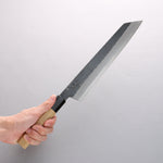 Kikuzuki White Steel No.2 Black Finished Kiritsuke Gyuto 270mm Magnolia Handle - Japannywholesale