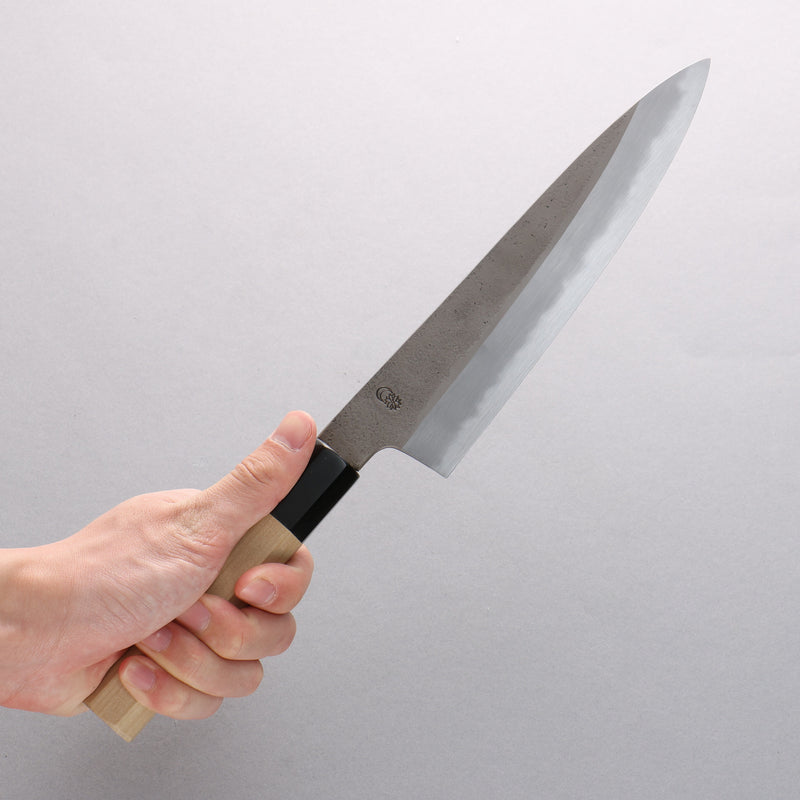 Kikuzuki White Steel No.2 Nashiji Gyuto 210mm Magnolia Handle - Japannywholesale