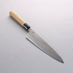 Kikuzuki White Steel No.2 Nashiji Gyuto Japanese Knife 240mm Magnolia Handle - Japannywholesale