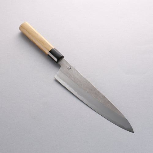Kikuzuki White Steel No.2 Nashiji Gyuto Japanese Knife 240mm Magnolia Handle - Japannywholesale