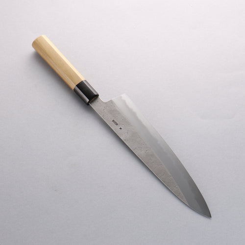 Kikuzuki White Steel No.2 Nashiji Gyuto Japanese Knife 240mm Magnolia Handle - Japannywholesale