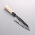 Kikuzuki White Steel No.2 Black Finished Santoku 180mm Magnolia Handle - Japannywholesale