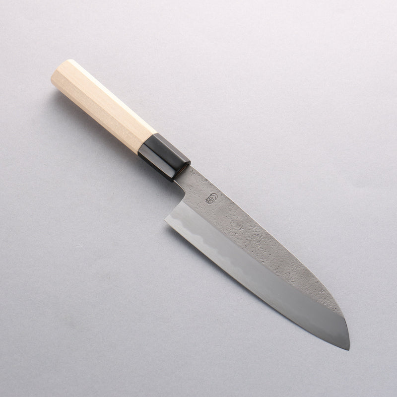 Kikuzuki White Steel No.2 Nashiji Santoku 180mm Magnolia Handle - Japannywholesale