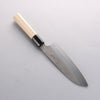 Kikuzuki White Steel No.2 Nashiji Santoku 180mm Magnolia Handle - Japannywholesale