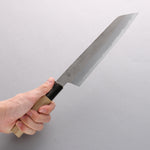 Kikuzuki White Steel No.2 Nashiji Kiritsuke Gyuto 210mm Magnolia Handle - Japannywholesale
