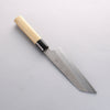 Kikuzuki White Steel No.2 Nashiji Kiritsuke Santoku 180mm Magnolia Handle - Japannywholesale