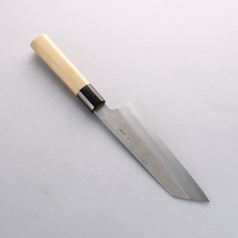 Kikuzuki White Steel No.2 Nashiji Kiritsuke Santoku 180mm Magnolia Handle - Japannywholesale