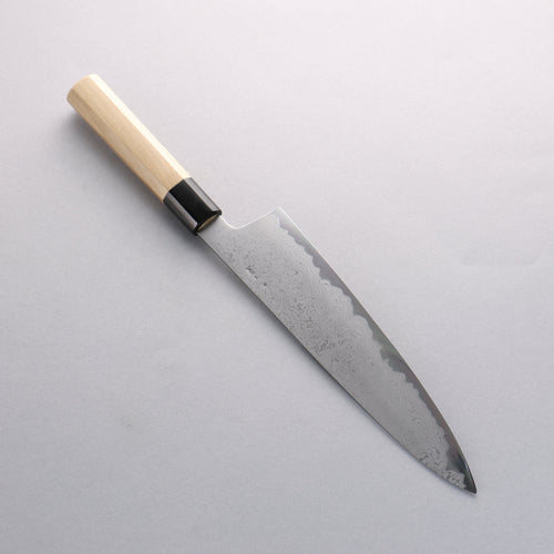 Kikuzuki Blue Steel No.1 Damascus Gyuto 240mm Magnolia Handle - Japannywholesale