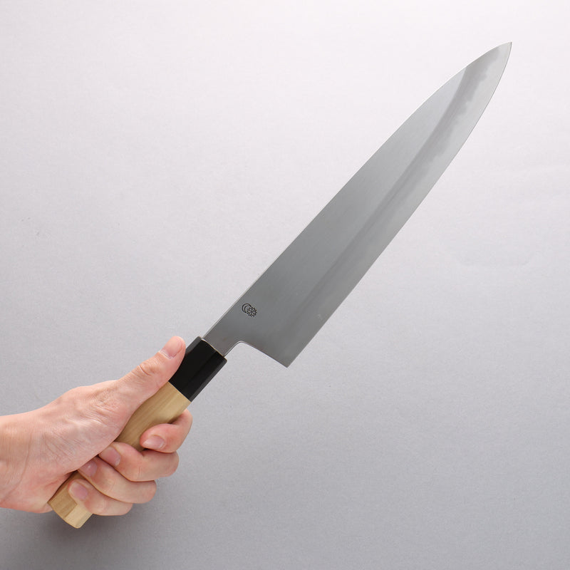 Kikuzuki White Steel No.2 Kasumitogi Gyuto 270mm Magnolia Handle - Japannywholesale