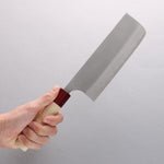Masakage Yuki White Steel No.2 Nashiji Nakiri 165mm Magnolia Handle - Japannywholesale