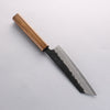 Oul Blue Super Black Nashiji Bunka 170mm Oak Handle - Japannywholesale