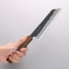 Oul Blue Super Black Nashiji Bunka 170mm Oak Handle - Japannywholesale