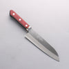 Seisuke Blue Super Migaki Finished Santoku 170mm Red and Black Pakka wood Handle - Japannywholesale