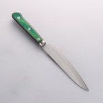 Sakai Kikumori Blue Steel No.1 Petty-Utility 150mm Green Pakka wood Handle - Japannywholesale