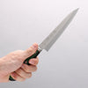 Sakai Kikumori Blue Steel No.1 Petty-Utility 150mm Green Pakka wood Handle - Japannywholesale