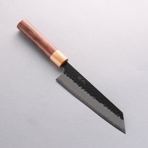 Seisuke Blue Super Hammered Bunka 170mm Rosewood (Ferrule: White Pakka Wood) Handle - Japannywholesale