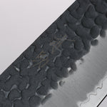 Seisuke Shitan Blue Super Hammered Kurouchi Gyuto 240mm Shitan Handle - Japannywholesale