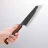 Kyohei Shindo Blue Steel Black Finished Bunka 165mm Live oak Lacquered Handle - Japannywholesale