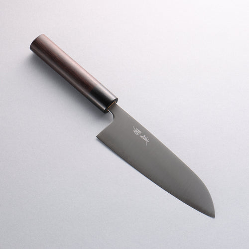 Seisuke Blue Super Santoku 165mm Rosewood (Ferrule: Black Pakka Wood) Handle - Japannywholesale