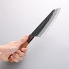 Sakai Takayuki Blue Super Hammered Black Finished Kengata Santoku 160mm - Japannywholesale