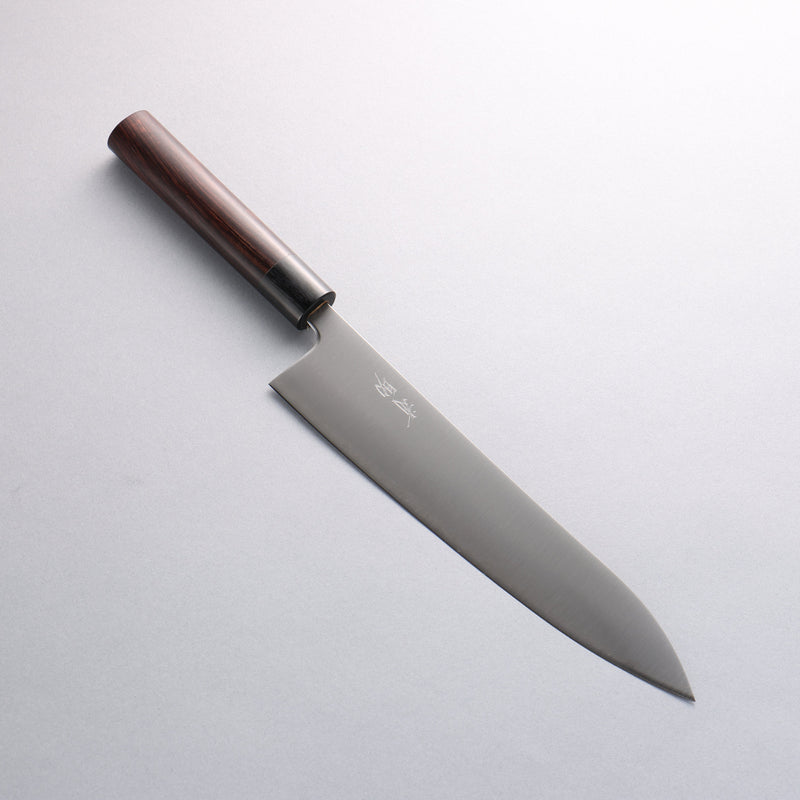 Seisuke Blue Super Gyuto 240mm Rosewood (Ferrule: Black Pakka Wood) Handle - Japannywholesale
