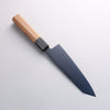 Seisuke SK-85 Ion plating Kiritsuke Santoku 180mm Teak (ferrule: Black Plastic) Handle - Japannywholesale