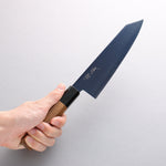 Seisuke SK-85 Ion plating Kiritsuke Santoku 180mm Teak (ferrule: Black Plastic) Handle - Japannywholesale