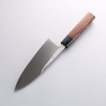 Hideo Kitaoka [Left Handed] White Steel No.2 Damascus Deba 180mm Shitan Handle - Japannywholesale