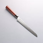 Seki Kanetsugu Heptagon Wood VG10 Hammered Bread Slicer 210mm Pakka wood (heptagonal) Handle - Japannywholesale