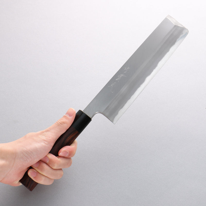 Jikko White Steel No.2 Usuba 210mm Shitan Handle - Japannywholesale
