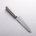 Seisuke VG10 Hammered Kiritsuke Petty-Utility 150mm Charcoal Gray Pakka wood Handle - Japannywholesale