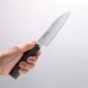 Seisuke VG10 Hammered Petty-Utility 120mm Charcoal Gray Pakka wood Handle - Japannywholesale