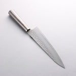 Seisuke VG10 Hammered Gyuto 200mm Charcoal Gray Pakka wood Handle - Japannywholesale