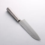 Seisuke VG10 Hammered Santoku 165mm Charcoal Gray Pakka wood Handle - Japannywholesale