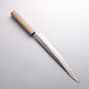 Oul Blue Super Black Nashiji Sujihiki 270mm Oak Handle - Japannywholesale