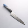 Sakai Takayuki Rinnou VG10 33 Layer Damascus Gyuto Japanese Knife 210mm Blue Lacquered Handle - Japannywholesale