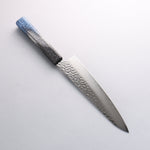 Sakai Takayuki Rinnou VG10 33 Layer Damascus Gyuto Japanese Knife 210mm Blue Lacquered Handle - Japannywholesale