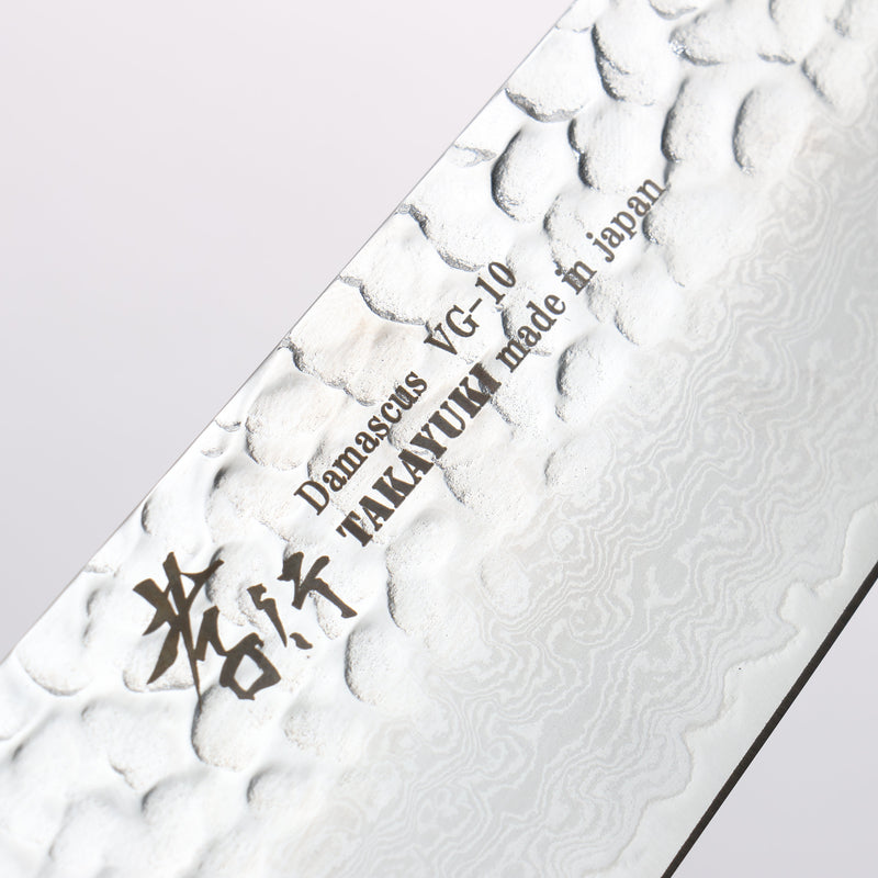 Sakai Takayuki Rinnou VG10 33 Layer Damascus Santoku Japanese Knife 170mm Red Lacquered Handle - Japannywholesale