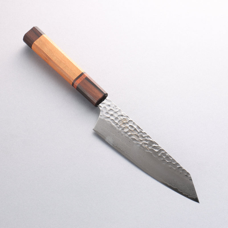 Sakai Takayuki VG10 33 Layer Damascus Kengata Santoku Japanese Knife 160mm Mountain cherry (12 sided) Handle - Japannywholesale